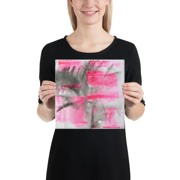 Untitled (Pink Scribbles) Canvas - Image 2