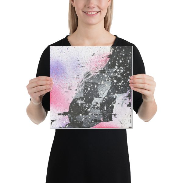 Untitled (Pink/purple wave) Canvas