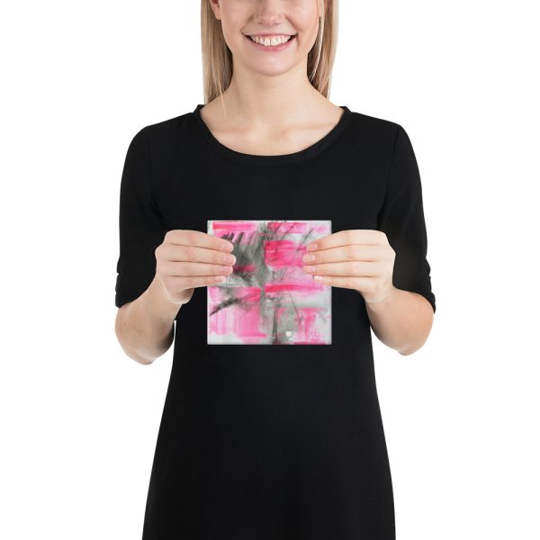 Untitled (Pink Scribbles) Canvas - Image 3