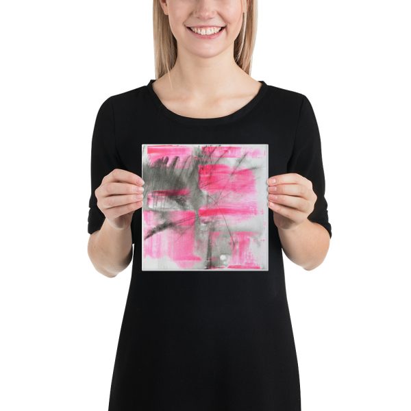 Untitled (Pink Scribbles) Canvas - Image 4