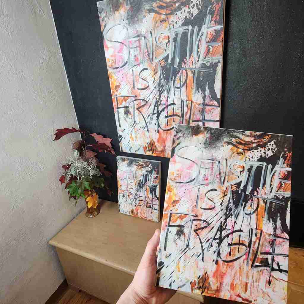 "Sensitive" Matte Canvas Print